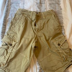 tan cargo shorts